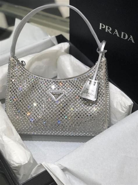 prada glitter tas